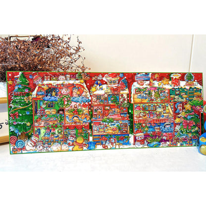 Merry Christmas 3D Sticker | 2 Cute Miniature Scenes
