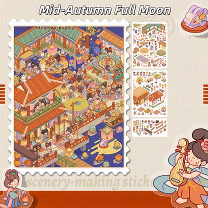 Paperfairy Tale 3D Sticker | 4 Cute Miniature Scenes