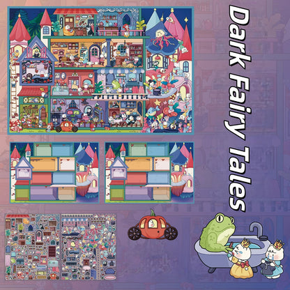 Century of Stories 3D Sticker | 5 Cute Miniature Scenes