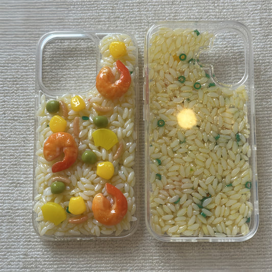 Shrimp Fried Rice Silicone Phone Case