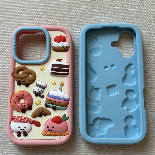 Cute Food and Animals Silicone Phone Case