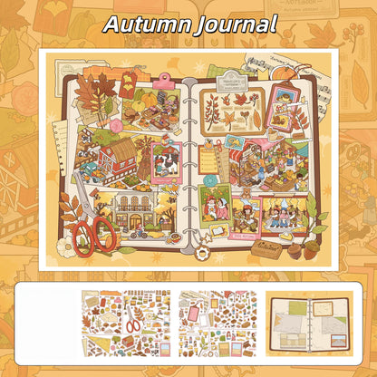 The Journal Collection 3D Sticker | 2 Cute Miniature Scenes