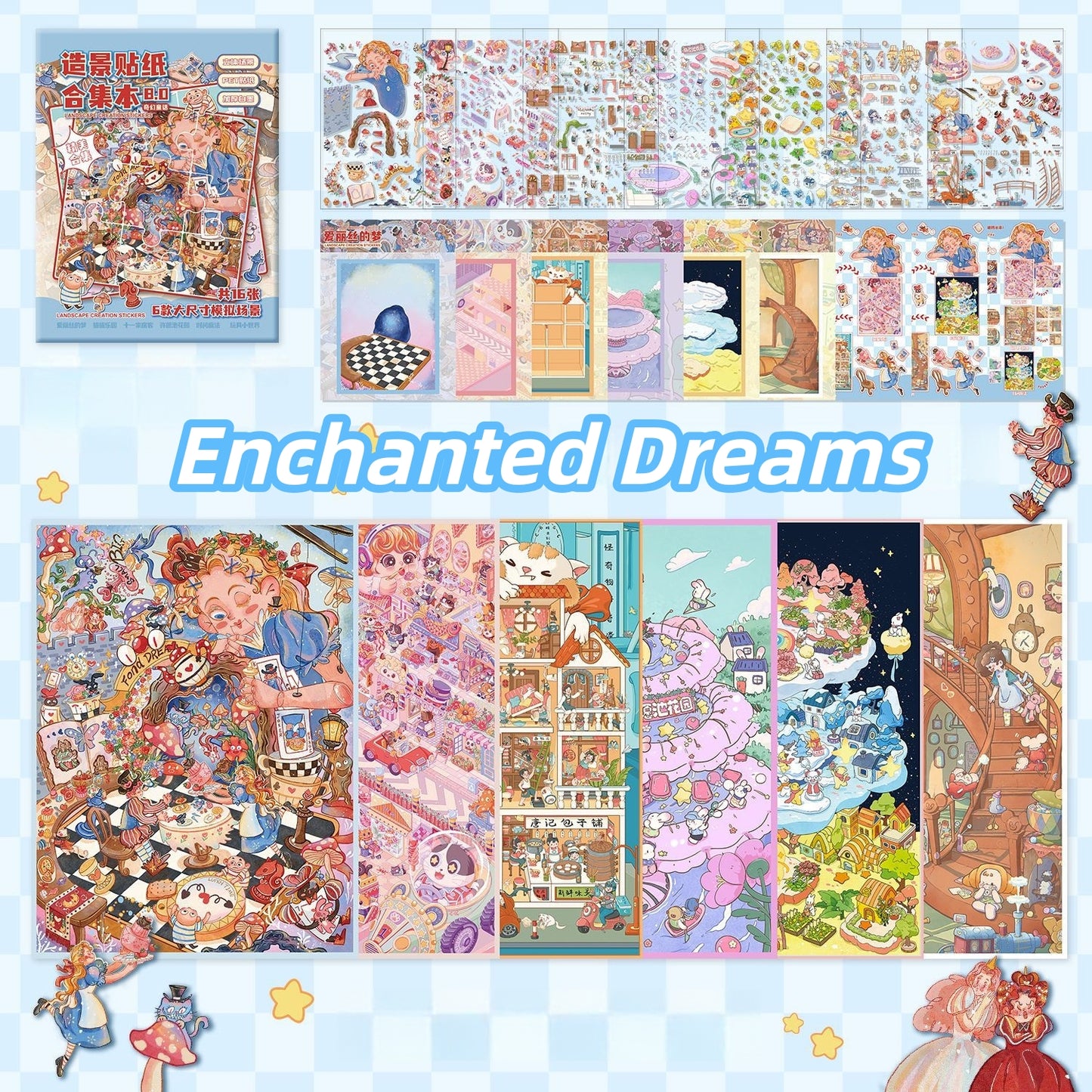 Enchanted Dreams 3D Sticker Book