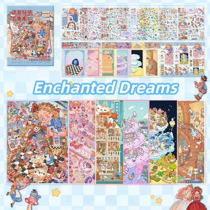 Enchanted Dreams 3D Sticker Book