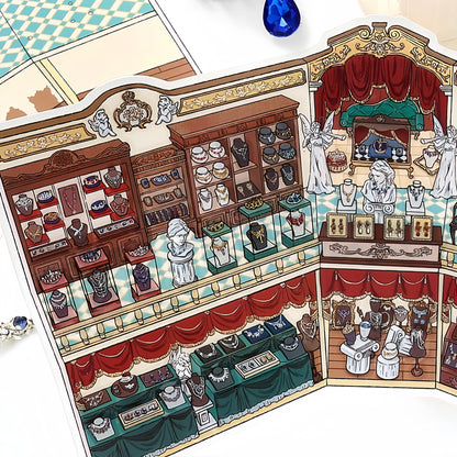 Little Exhibition 3D Sticker | 4 Cute Miniature Scenes