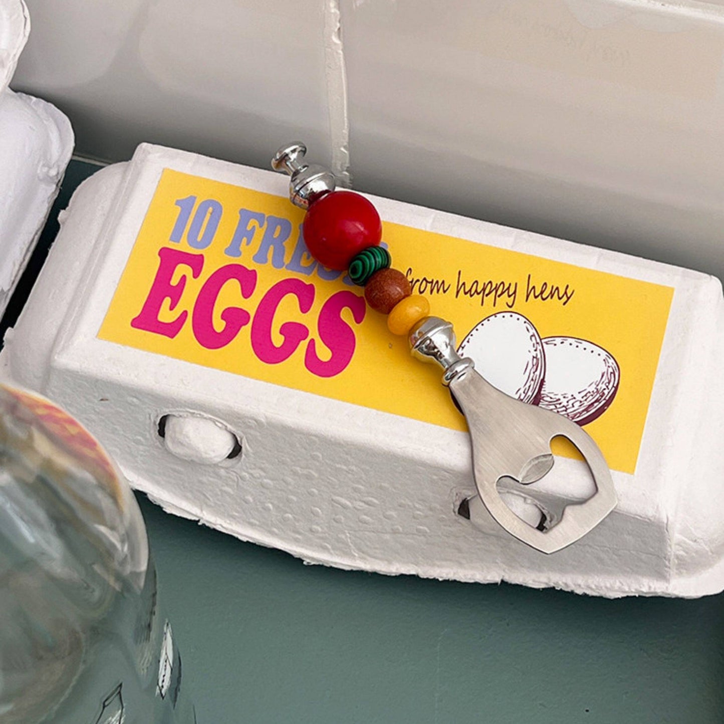 Colorful Bead Bottle Opener
