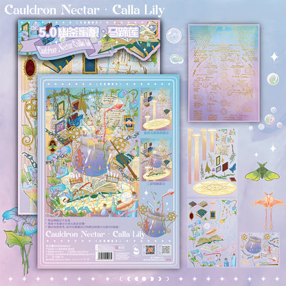 Summer Green Narrative 3D Sticker | 4 Cute Miniature Scenes
