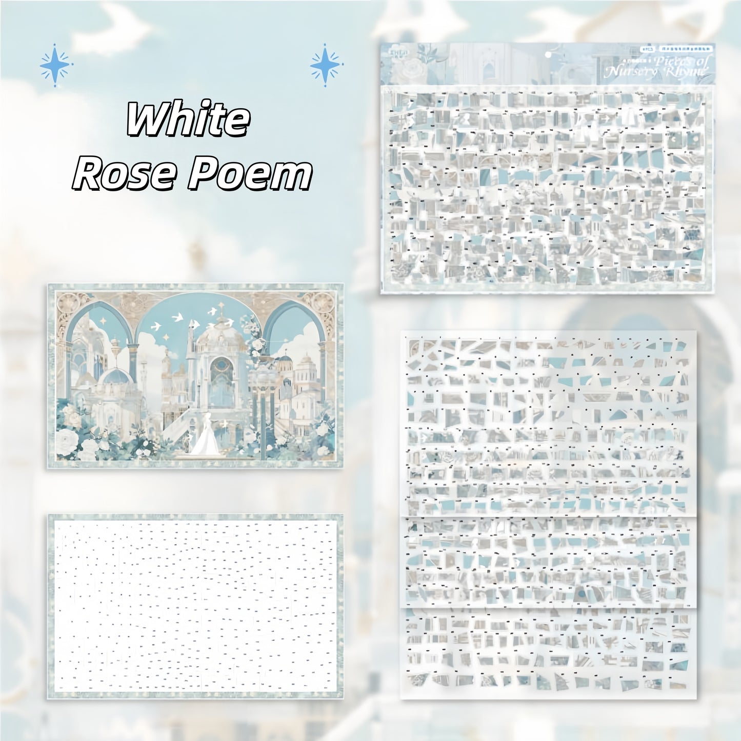 Fragmented Nursery Rhyme 3D Sticker | 2 Cute Miniature Scenes