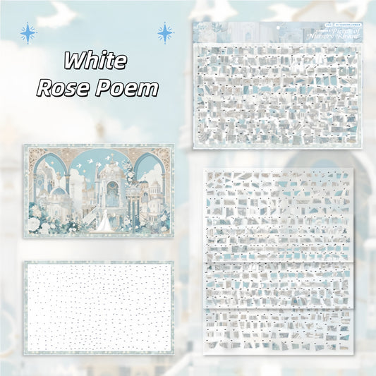 Fragmented Nursery Rhyme 3D Sticker | 2 Cute Miniature Scenes