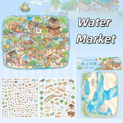 Fair Anthology 3D Sticker | 4 Cute Miniature Scenes