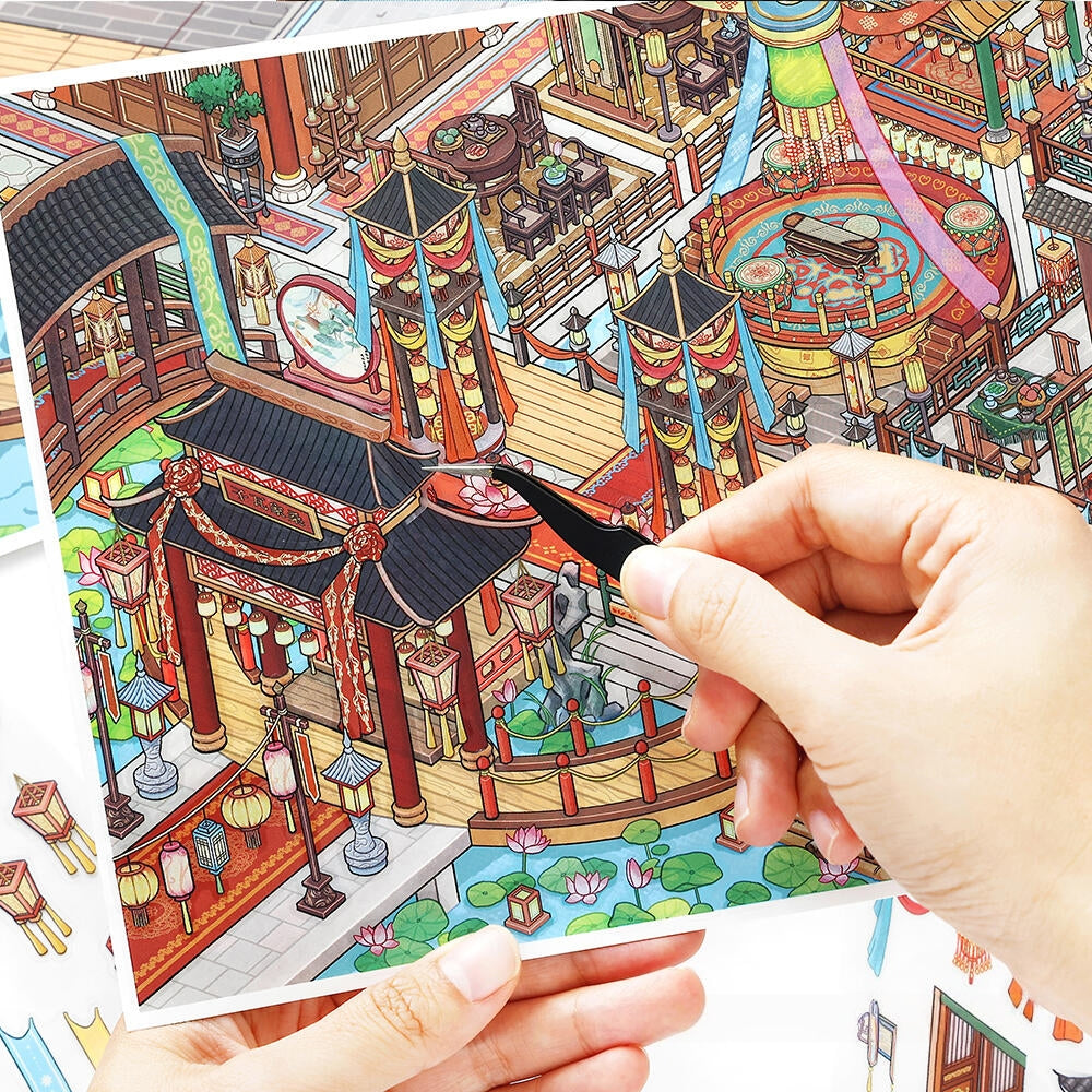 Dueling Stages 3D Sticker | 2 Cute Miniature Scenes