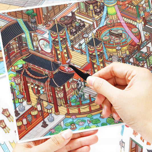 Dueling Stages 3D Sticker | 2 Cute Miniature Scenes