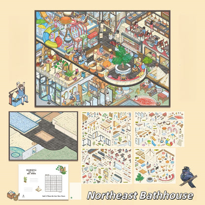 Leisure Daily 3D Sticker | 3 Cute Miniature Scenes