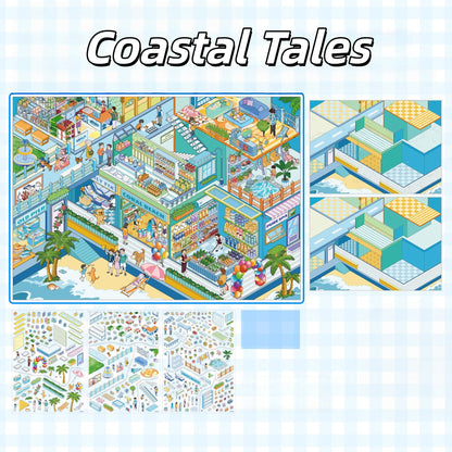 Cozy Spots 3D Sticker | 3 Cute Miniature Scenes