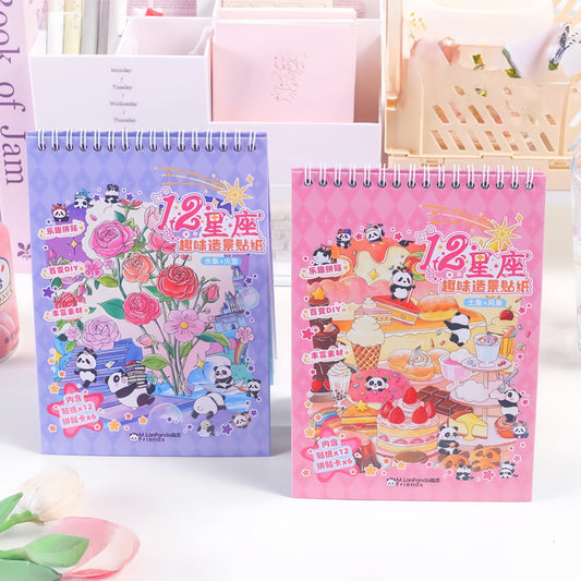 12 Zodiac Signs 3D Sticker Book