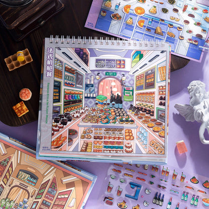 In-Flight Meal 3D Sticker Book