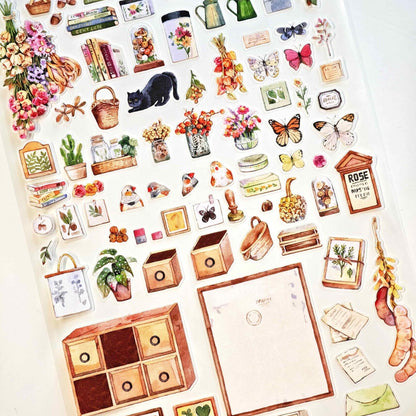 Leisure Time 3D Sticker | 2 Cute Miniature Scenes
