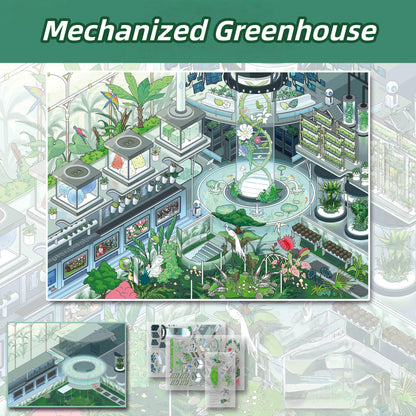 Wonder Realms 3D Sticker | 5 Cute Miniature Scenes