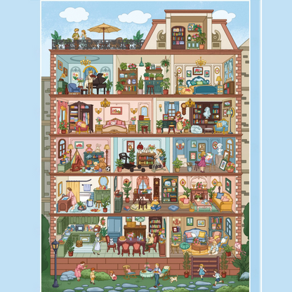 Street View Cubicles 3D Sticker Book