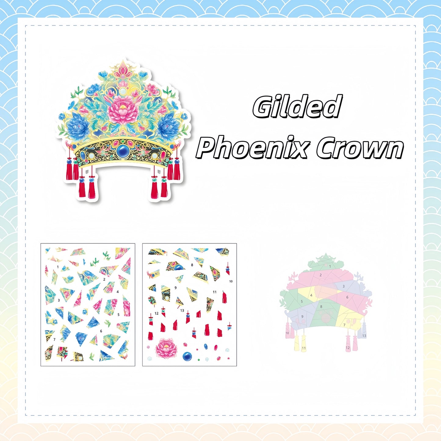Antique Restoration 3D Sticker | 4 Cute Miniature Scenes