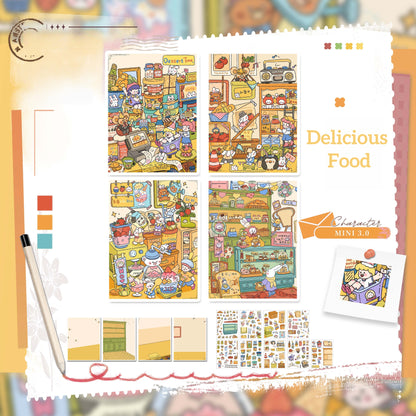 Paper Space Mini 3D Sticker | 5 Cute Miniature Scenes