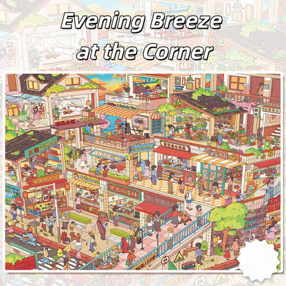 Street Views 3D Sticker | 6 Cute Miniature Scenes