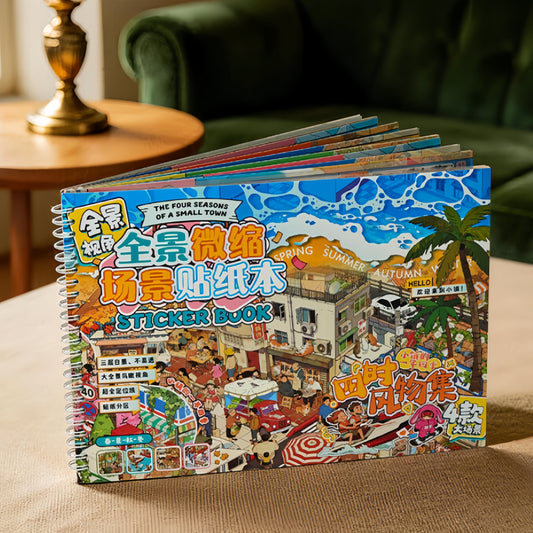 Seasonal Scenes 3D Sticker Book