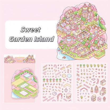 Sweet Serendipity 3D Sticker | 3 Cute Miniature Scenes