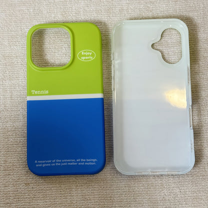 Simple Tennis Court Design Acrylic Phone Case