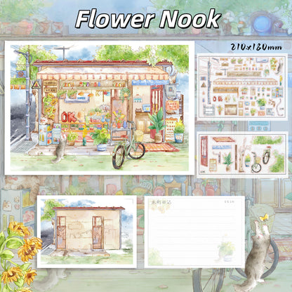 Corner Shop 3D Sticker | 4 Cute Miniature Scenes
