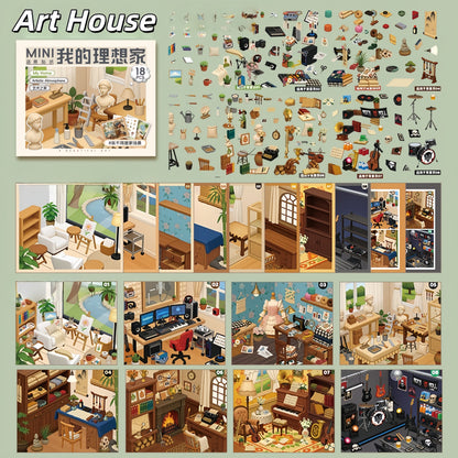 My Ideal Home 3D Sticker Book