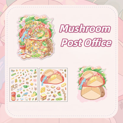 Rainbow Planet 3D Sticker | 4 Cute Miniature Scenes