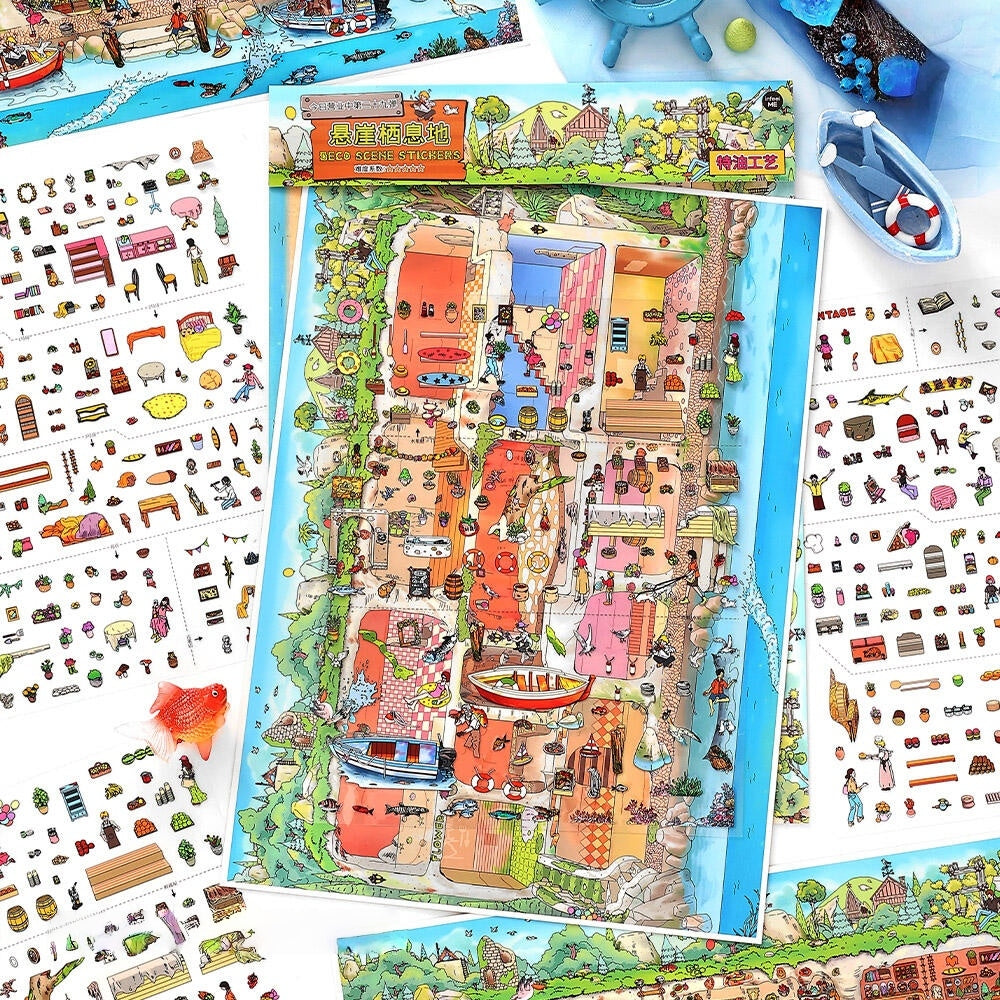 Cliff Habitat 3D Sticker