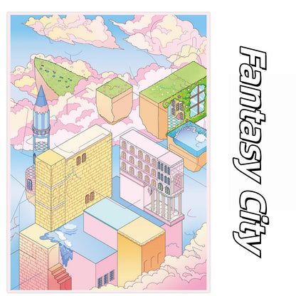 Fantasy City 3D Sticker