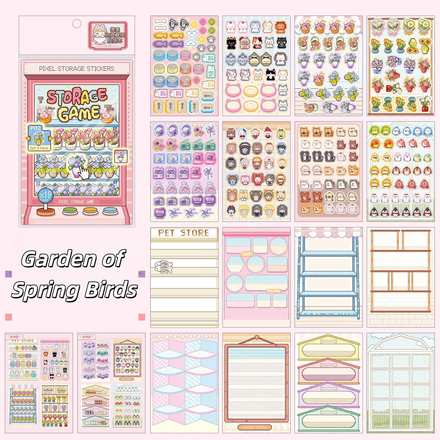 Shelf Display 3D Sticker Book