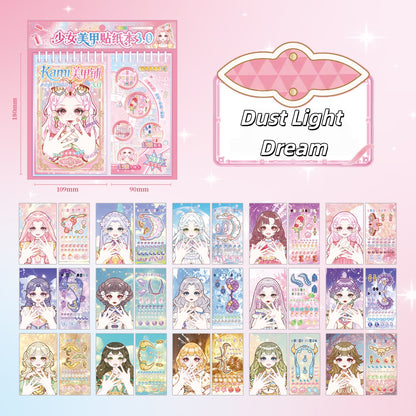 Girl’s Nail Shop 3D Sticker Book