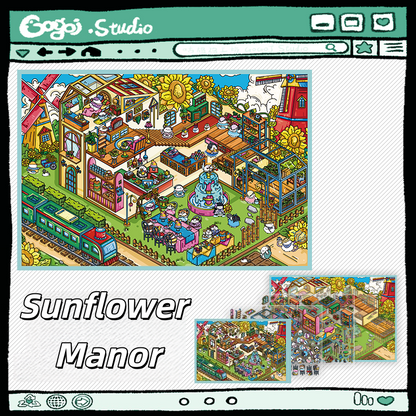 An Odyssey of Whimsy 3D Sticker | 5 Cute Miniature Scenes