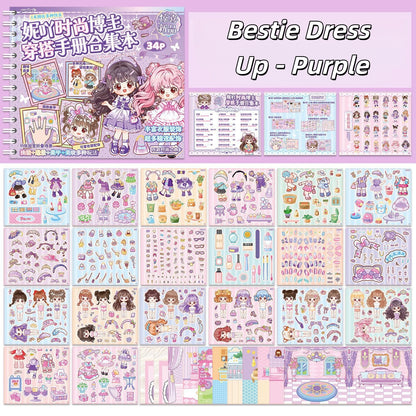 Bestie Dress Up 3D Sticker Book