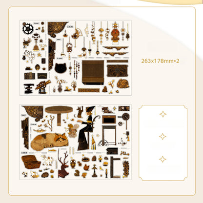 Enchanted Worlds 3D Sticker | 3 Cute Miniature Scenes
