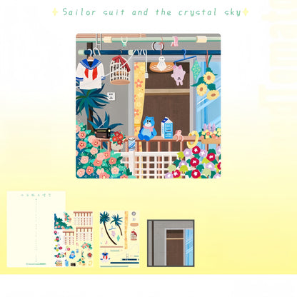 Dream in My Dreamy Room 3D Sticker | 5 Cute Miniature Scenes