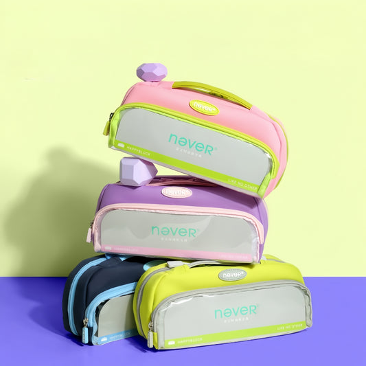 Super Capacity Candy Color Pencil Case