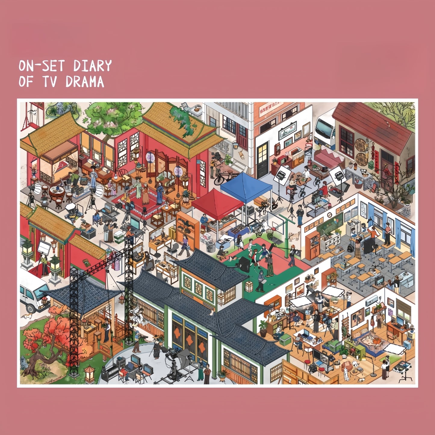 Soft World 3D Sticker | 4 Cute Miniature Scenes