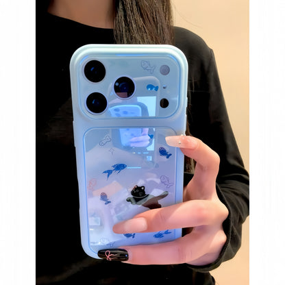 Kitten & Fish School Acrylic Phone Case