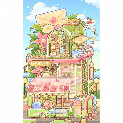 Four Season Shops 3D Sticker | 4 Cute Miniature Scenes