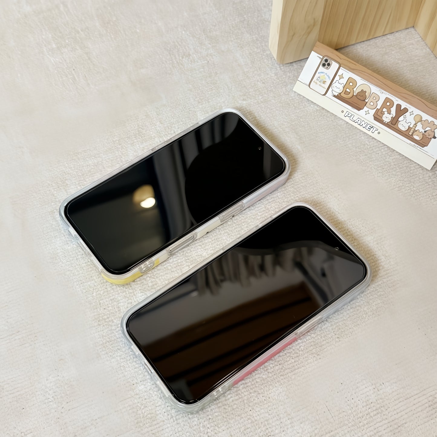 Patchwork Plaid Acrylic Phone Case
