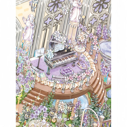 Twilight Vows 3D Sticker | 3 Cute Miniature Scenes