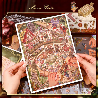 Fairytale 3D Sticker | 2 Cute Miniature Scenes