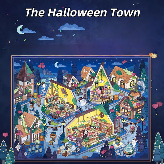 The Halloween Town 3D Sticker