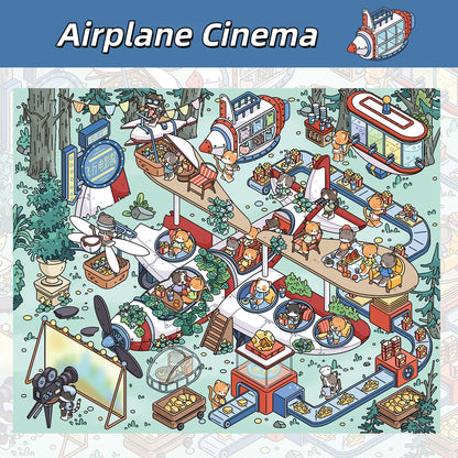 Dream House 3D Sticker | 4 Cute Miniature Scenes