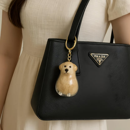 Puppy Kitty Hair Pendant Key Chain